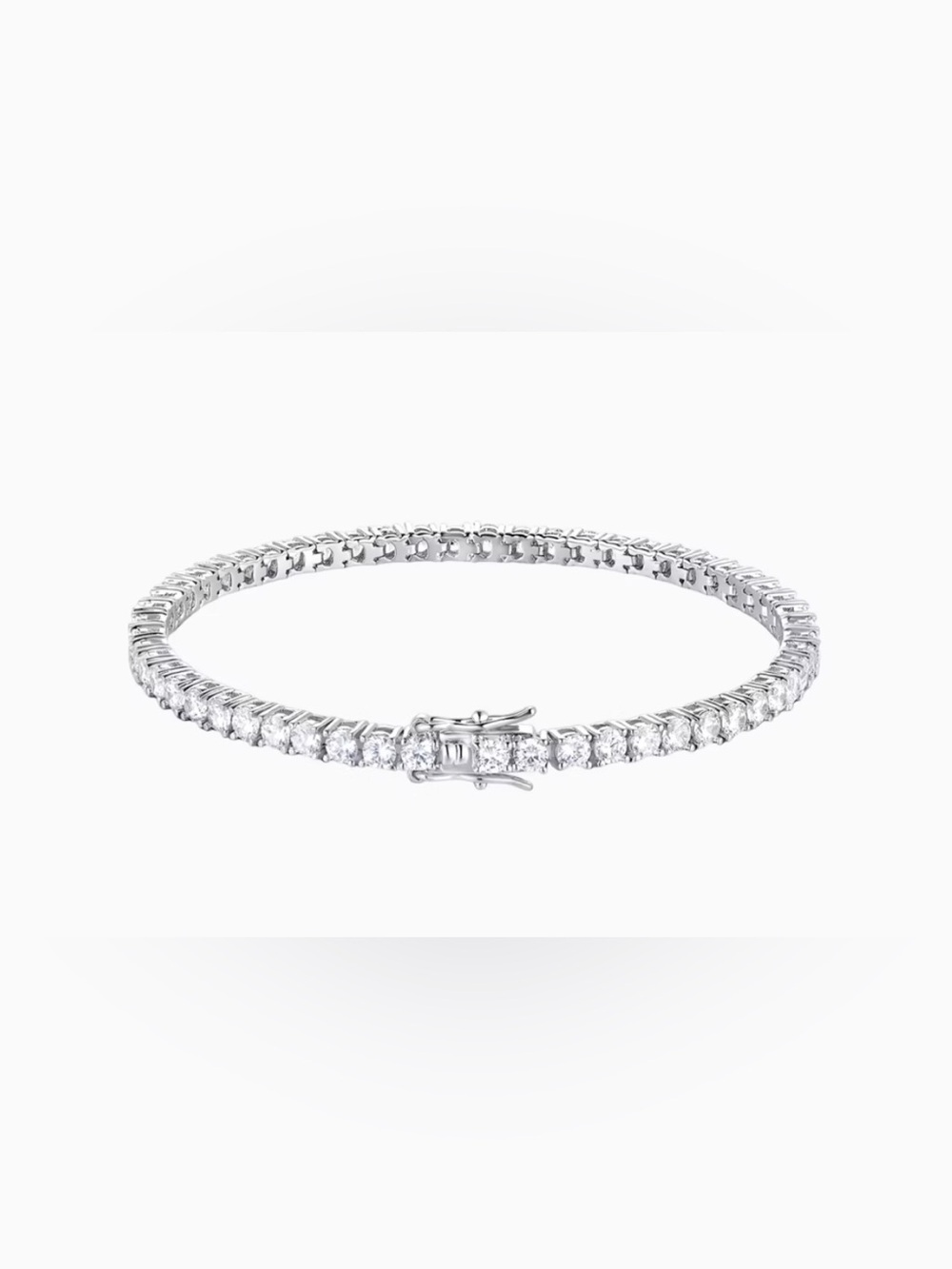 New Darry ring Zirconia Tennis Bracelet 18K wht gold plated sterling silver